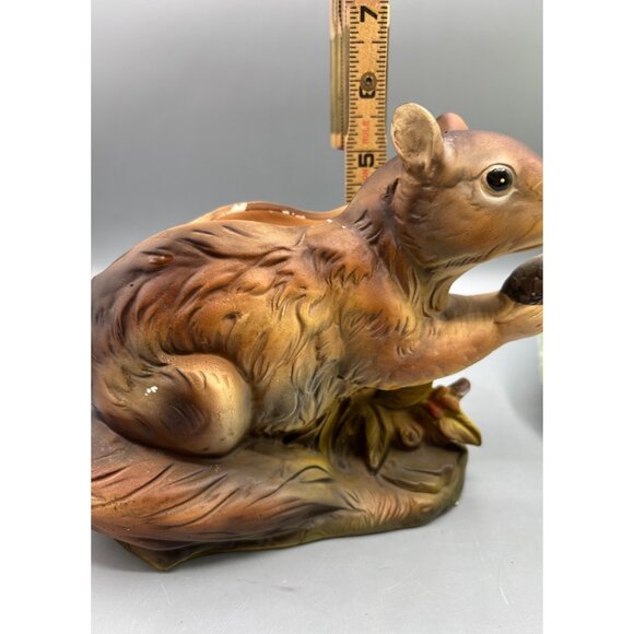 Vintage Napcoware Squirrel‎ Ceramic Planter Figurine Holding Acorn - Picture 6 of 9